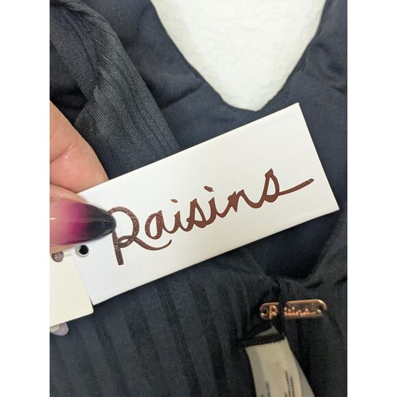 Raisins Beach Cove Solid Cheeky Black Swimsuit Womens Size Small NWT - Picture 9 of 10